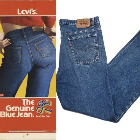 VINTAGE Levi's Orange Tab Distressed Wedgie Jeans